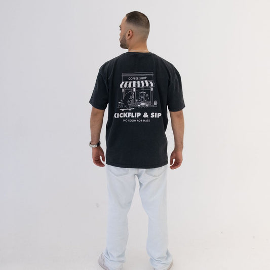 Kickflip and Sip, Wanja Fashion Premium-Shirt, Oversize